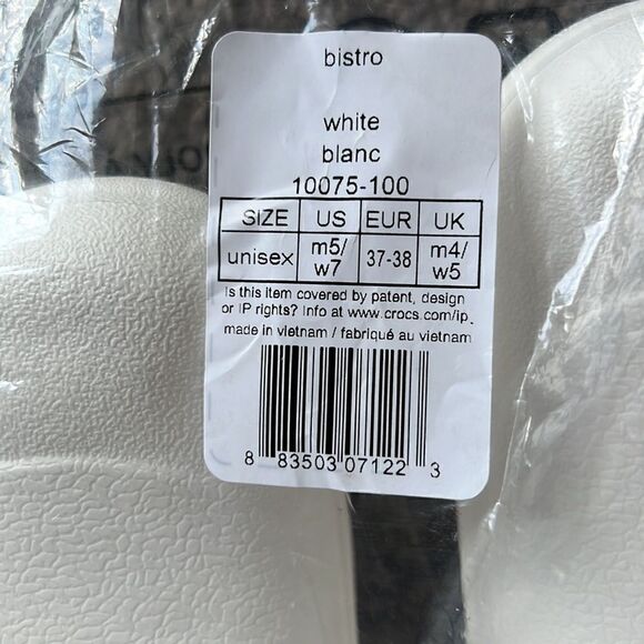 COPY - Crocs at work all white NWT women’s size 7 men’s size 5 no slip - Picture 5 of 8